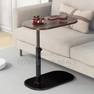 C Shaped Side Table, Adjustable Height C Shaped End Table