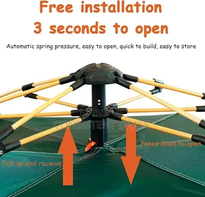 3-4 Man Festival Dome Tent, 4 Person Family Camping Tent