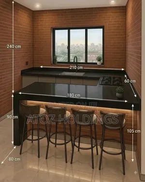Kitchen Cabinets From 880,000/- Per Running Meter in Any Colour