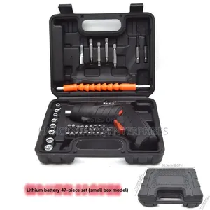 Cordless Electric Screwdriver and Multi-Bit Tool Set in Carrying Case