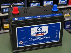 N70MF EFB 80Ah Chloride Exide PowerLast 600CCA Car Battery