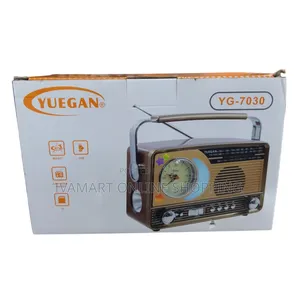YUEGAN YG-7030 Portable Radio – AM/FM/SW + USB TF + Built-in Clock