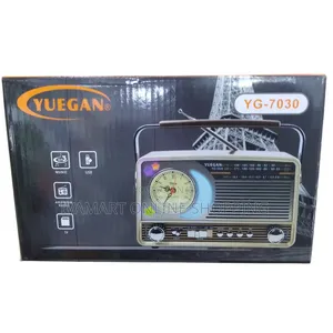YUEGAN YG-7030 Portable Radio – AM/FM/SW + USB TF + Built-in Clock