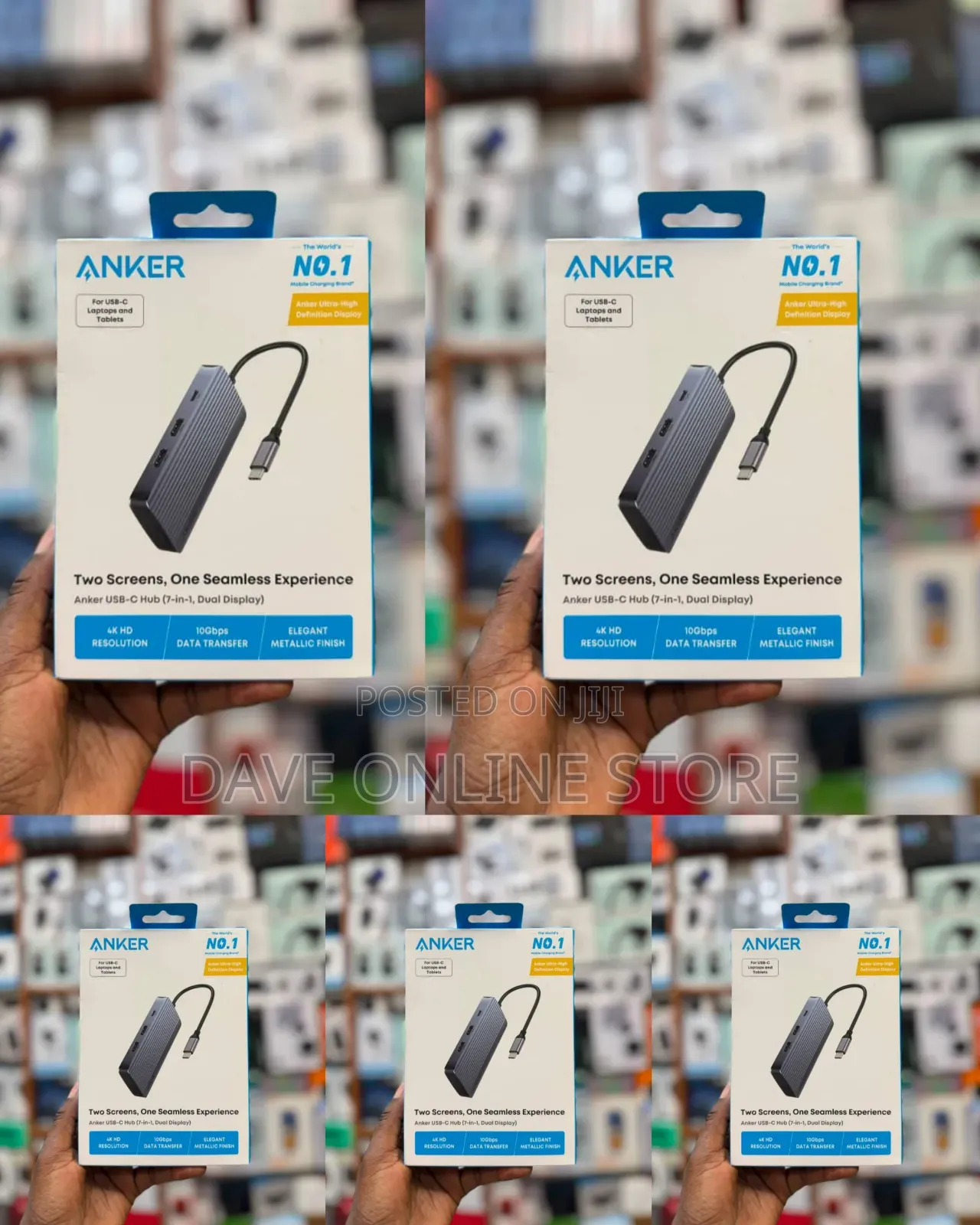 Anker USB-C Hub (7-in-1, Dual Display)