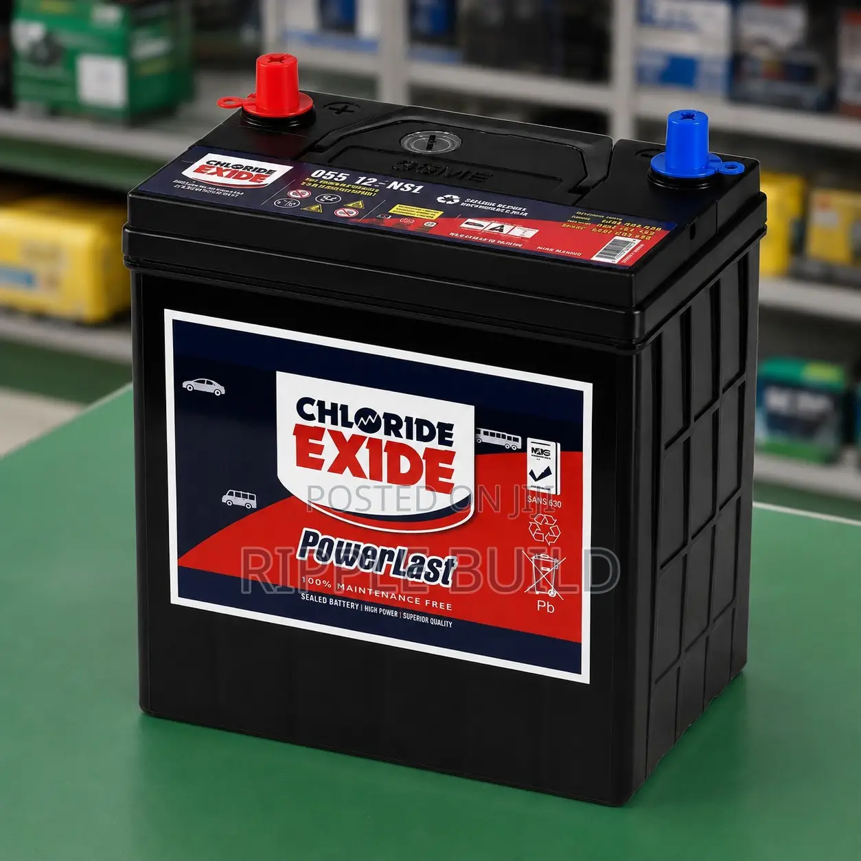 50Ah Chloride Exide PowerLast 050MF Maintenance Free Battery