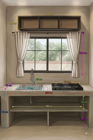 Lower Kitchen Cabinets From 700,000/- Per Running Meter in Any Colour