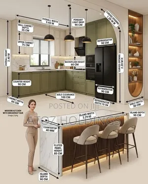 Special Measured Kitchen Cabinets 1,050,000/- Per Running Meter