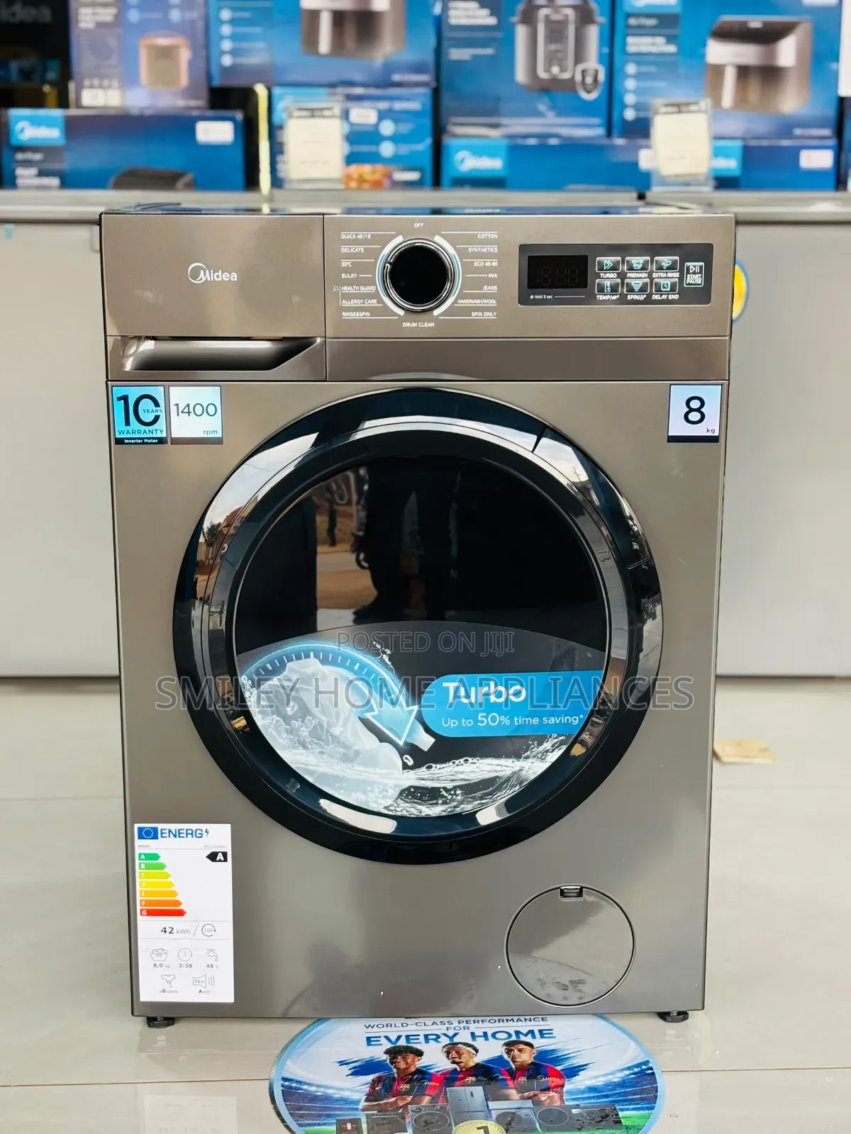 Brand New 8kgs Midea Frontloader Washing Machine at 20% Discount
