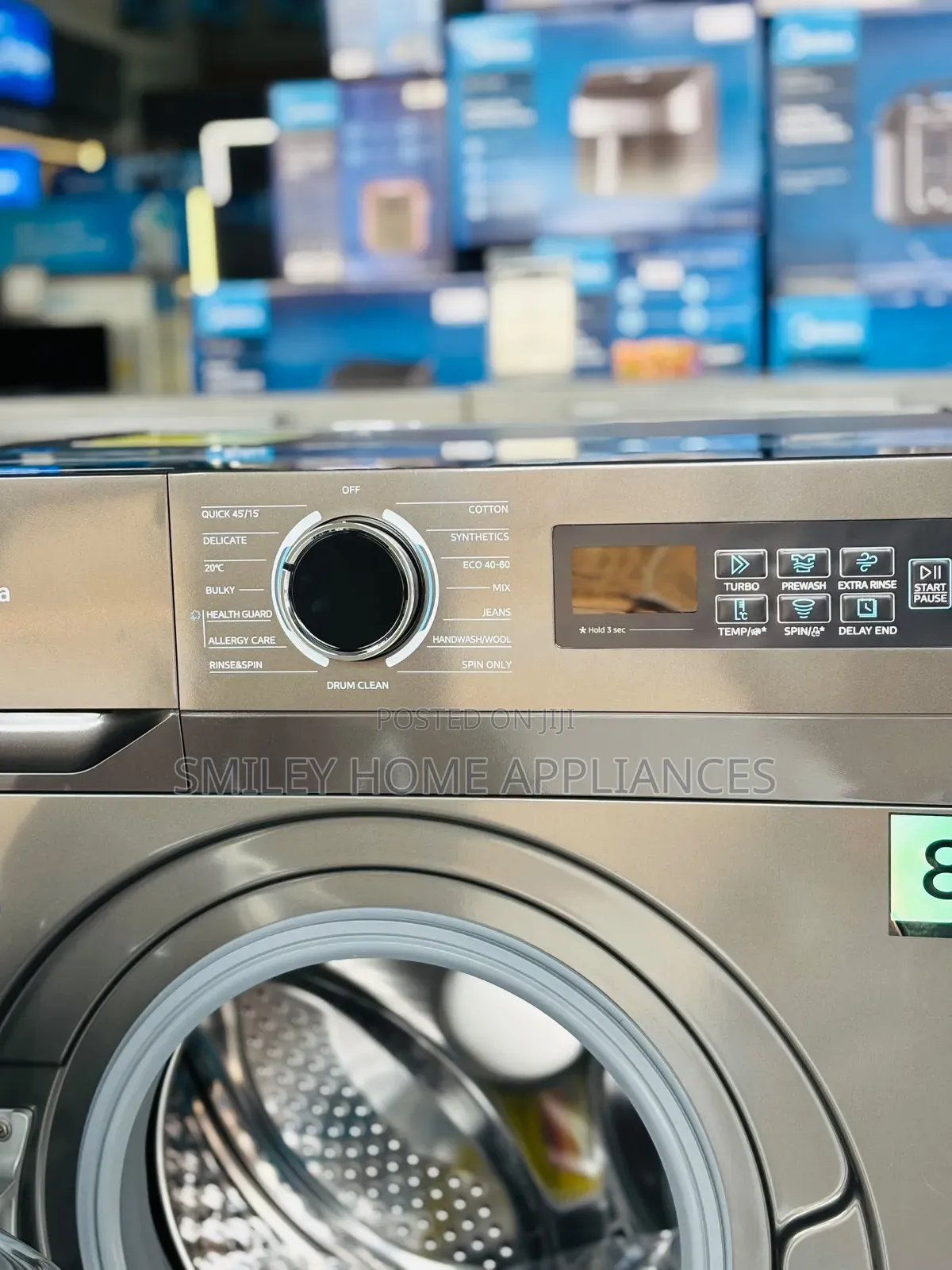 Brand New 8kgs Midea Frontloader Washing Machine at 20% Discount