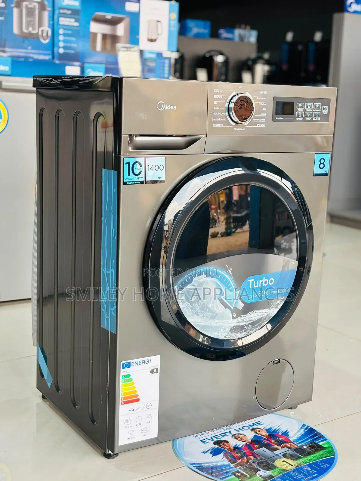 20% Discount Sales on Midea 8kgs Frontloader Washing Machine