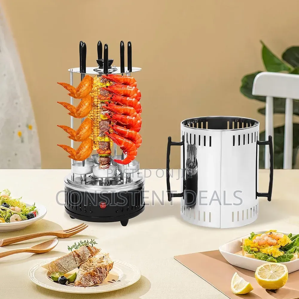 Stainless Steel Vertical Electric BBQ Grill
