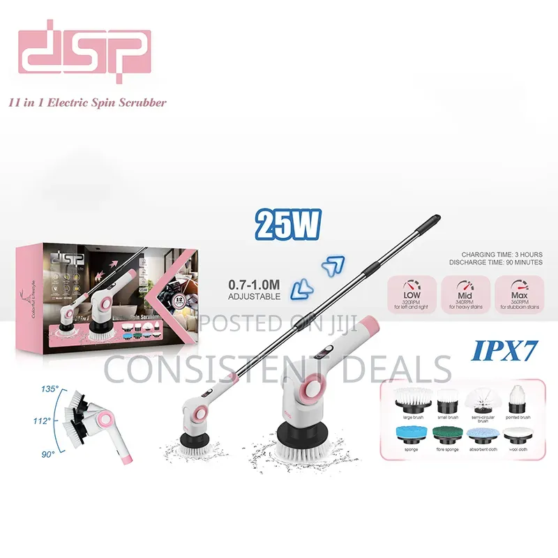 11-in-1 Rotating Electric Cleaning Brush
