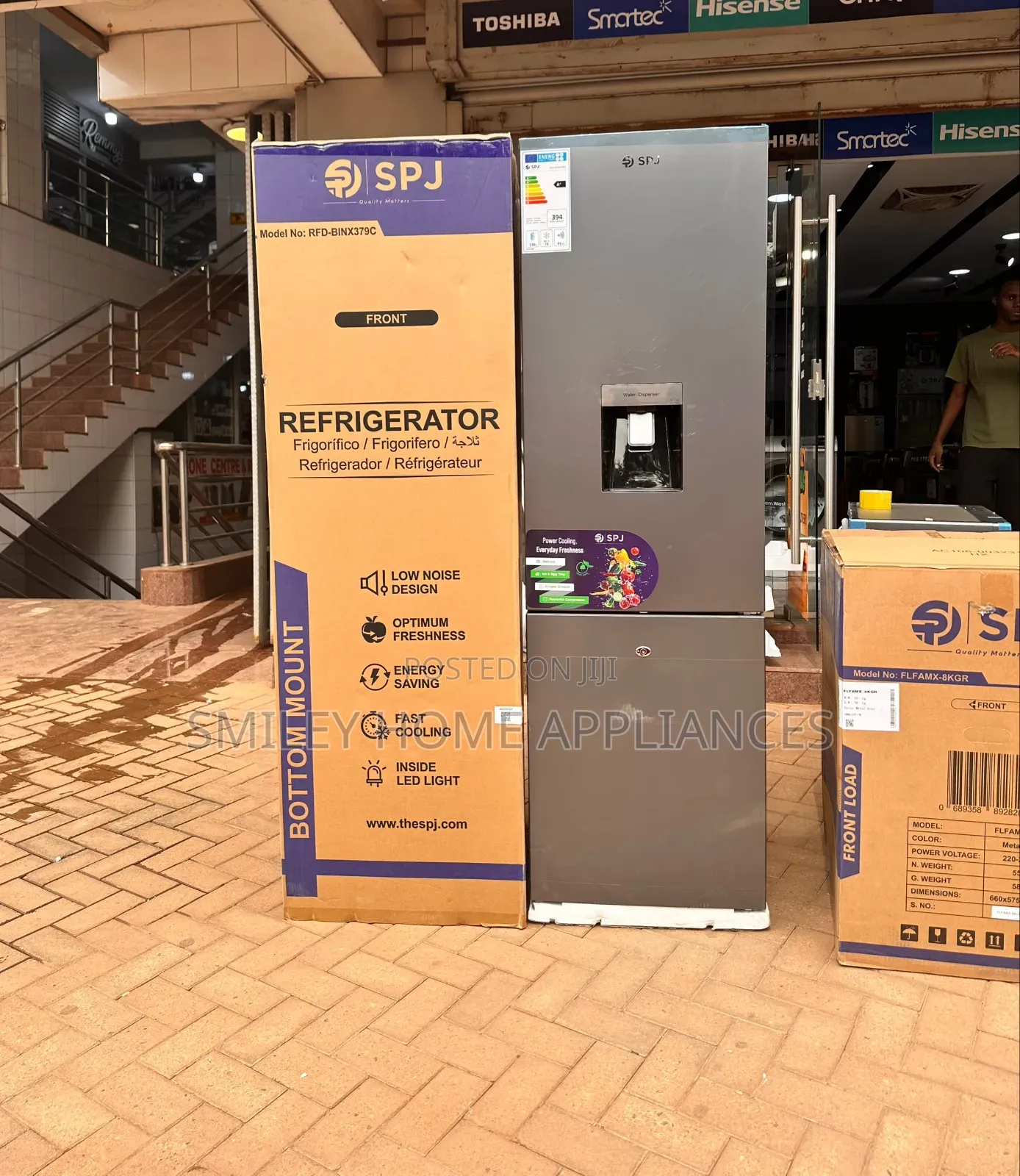 SPJ 379ltrs Double Door Refrigerator With a Water Dispenser