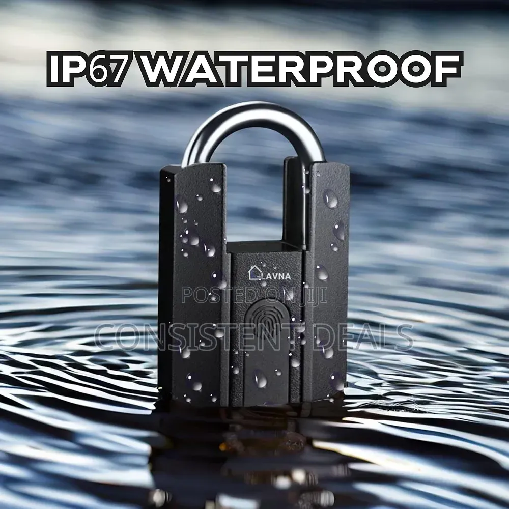 Heavy Duty Smart Padlock With 3 Way Access Fingerprint