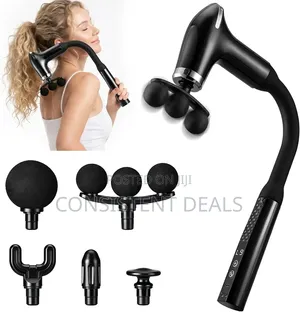 Massage Gun With Upgraded Extension Handle