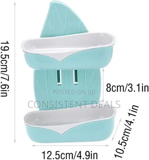 Soap Bar Holder 2-Pack Double-Layer Wall-Mounted Soap Dish