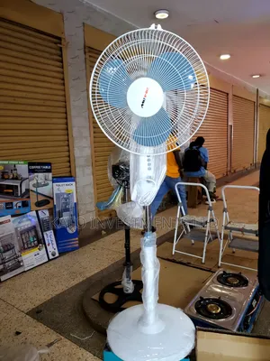MeWe 16-Inch White Electric Pedestal Stand Fan
