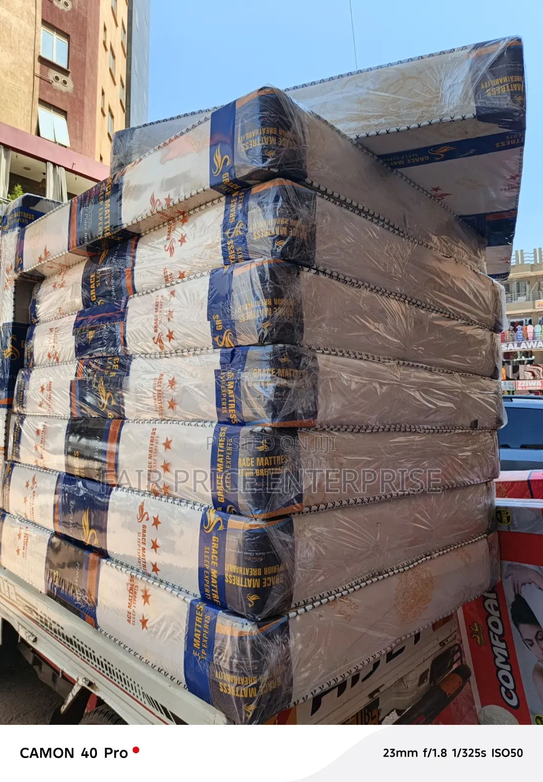 6x6 by 8inches. Grace Foam Mattress. Fiber Mattress High Density