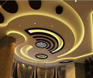 Rustic Gypsum Ceiling Design Customization Services