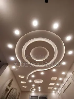 Rustic Gypsum Ceiling Design Customization Services