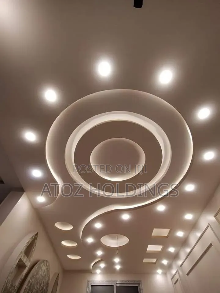 Rustic Gypsum Ceiling Design Customization Services