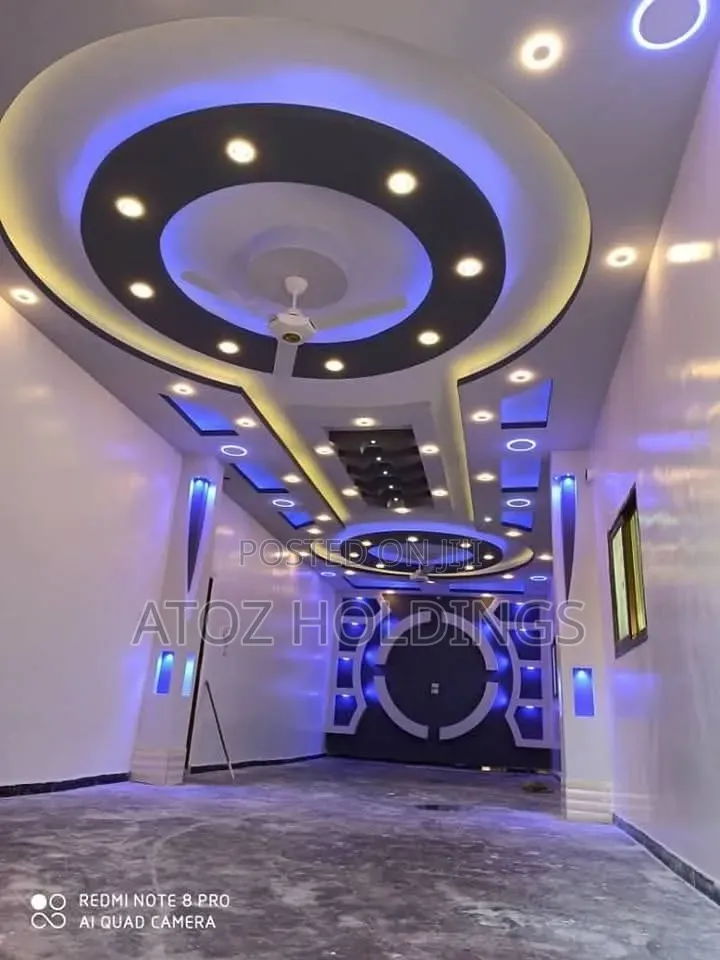 Rustic Gypsum Ceiling Design Customization Services