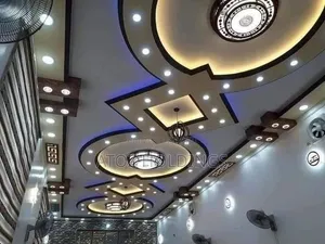 Rustic Gypsum Ceiling Design Customization Services