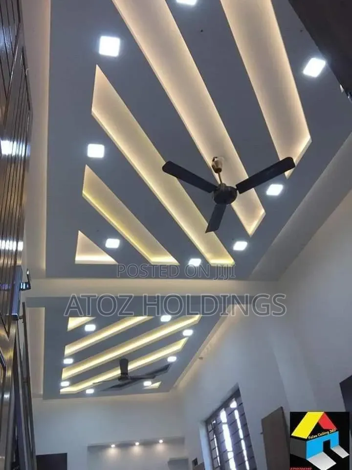 Rustic Gypsum Ceiling Design Customization Services