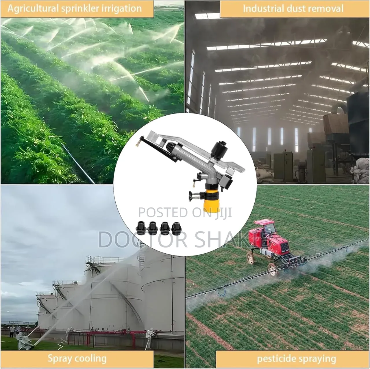 Long-Range Agricultural Impact Rain Gun Sprinkler