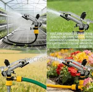 Long-Range Agricultural Impact Rain Gun Sprinkler