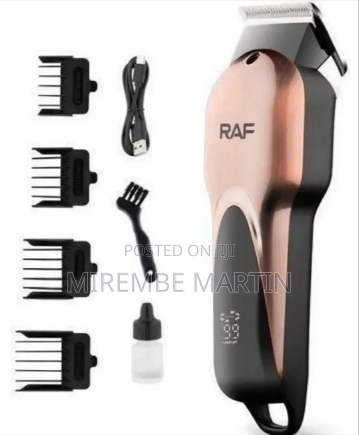 RAF Professional Cordless Hair Clipper and Trimmer Set With Digital