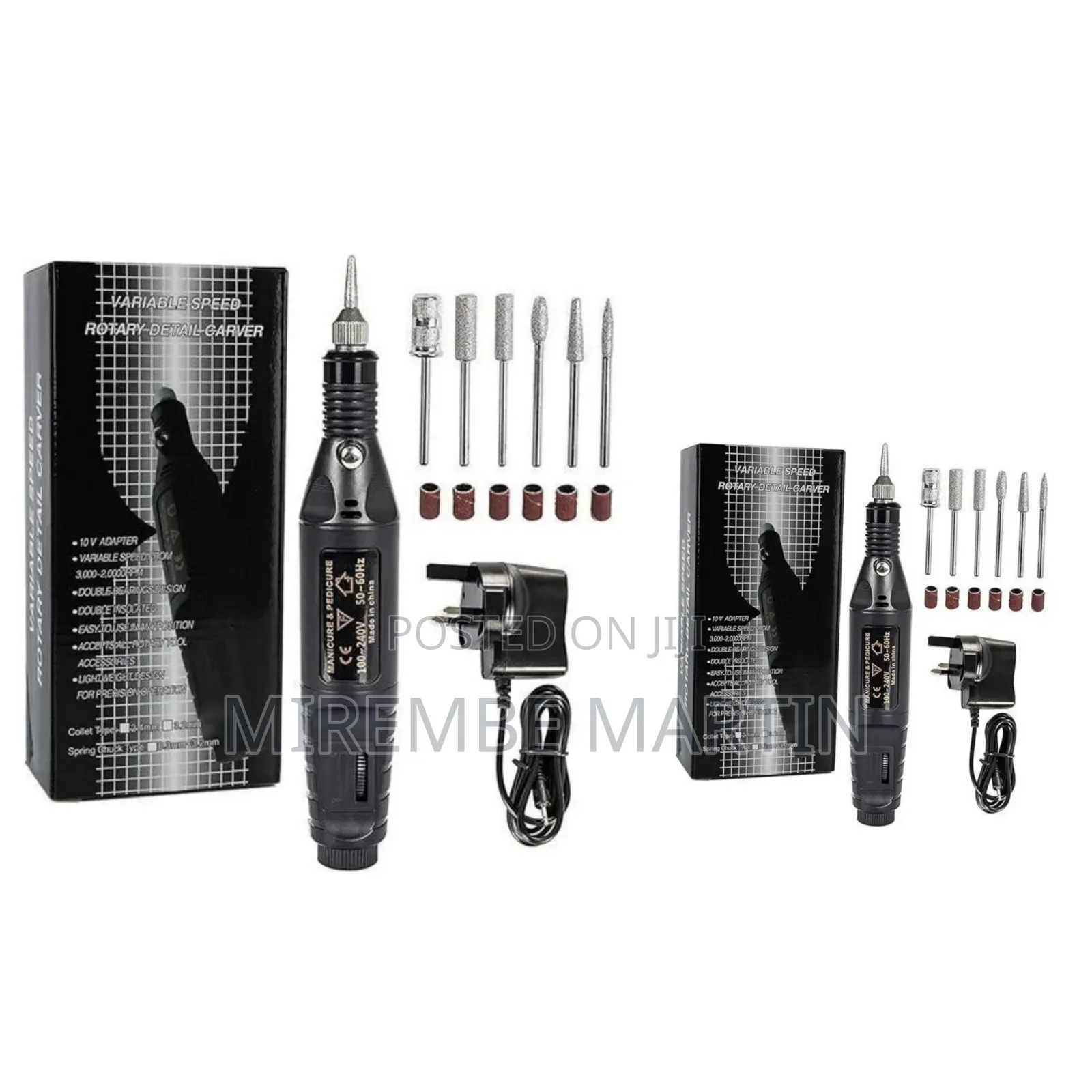Portable USB Electric Nail Drill Kit for Manicure Pedicure -