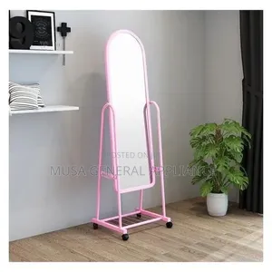 Full-Length Standing Dressing Mirrors With a Metallic Frame