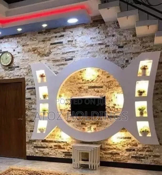 Gypsum Entertainment Wall Units TV Units