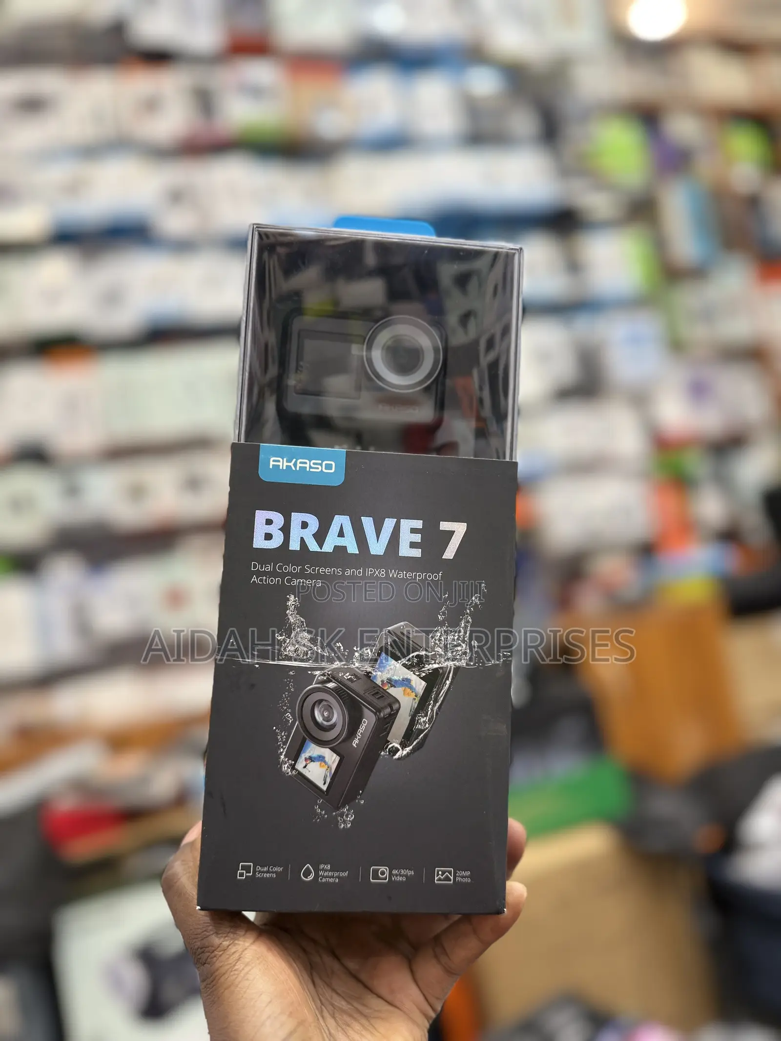 AKASO Brave 7 4K30FPS 20MP WiFi Action Camera With Touch Screen