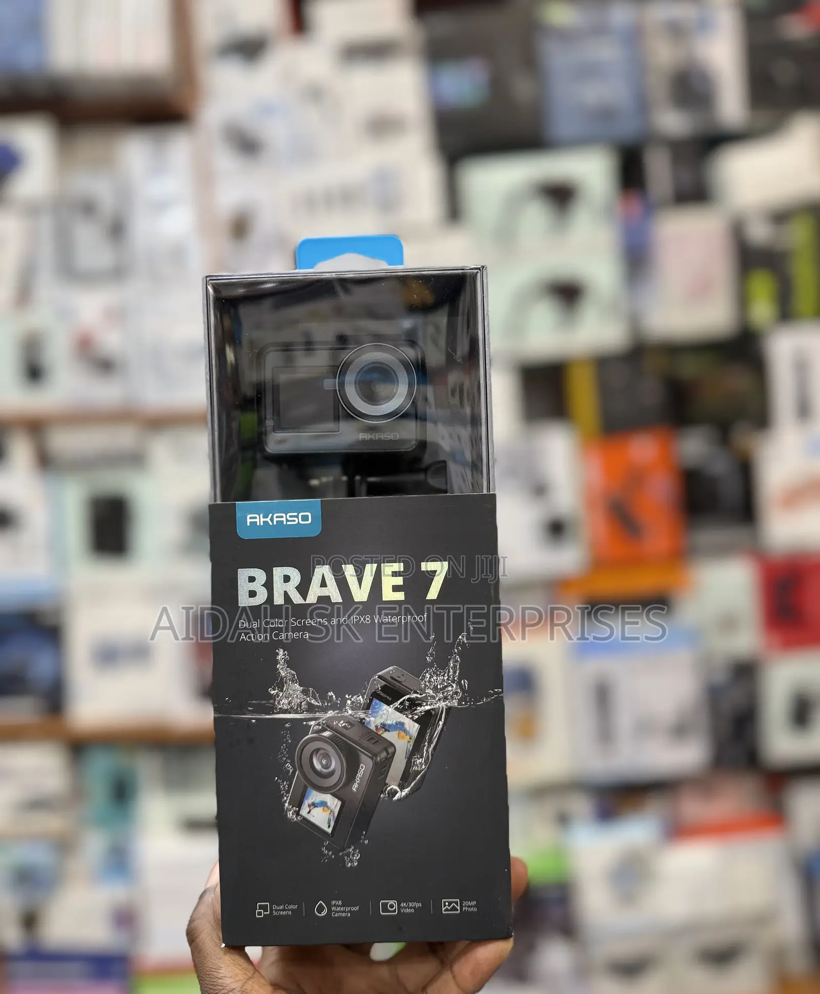 AKASO Brave 7 4K30FPS 20MP WiFi Action Camera With Touch Screen