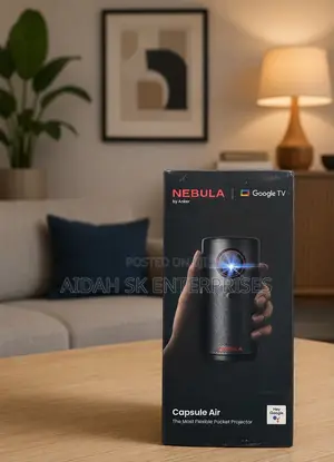 Nebula Capsule Air Google TV Projector, Officially Licensed Netflix
