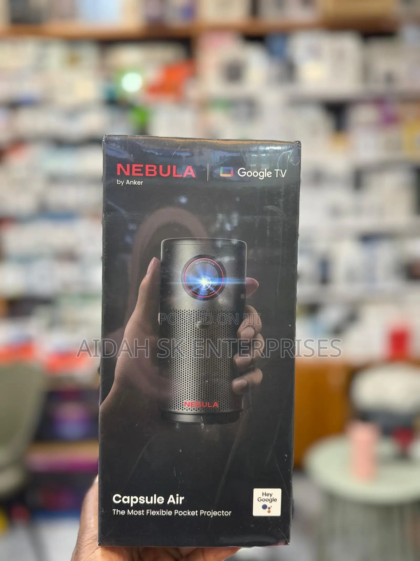 Nebula Capsule Air Google TV Projector, Officially Licensed Netflix