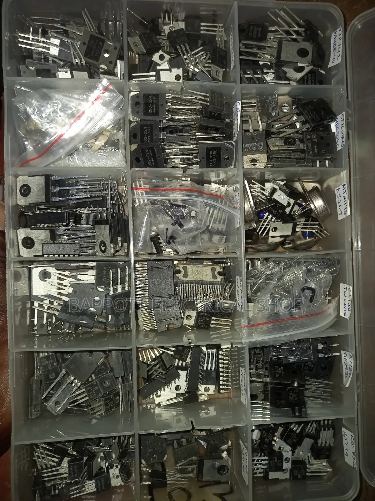 Electronic Spares, Ics,Transistors and Capacitors