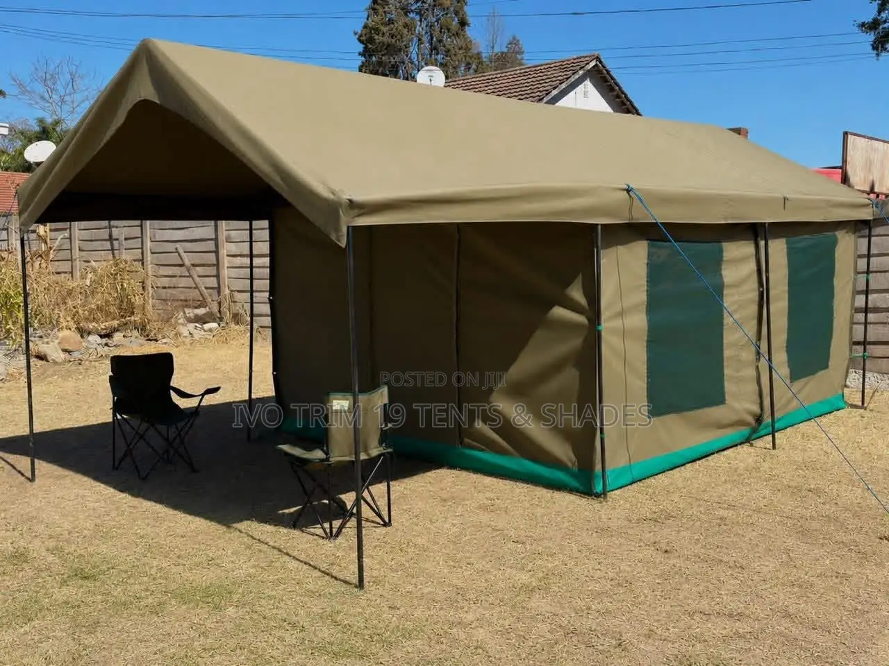 Heavy-Duty Canvas Wall Tent