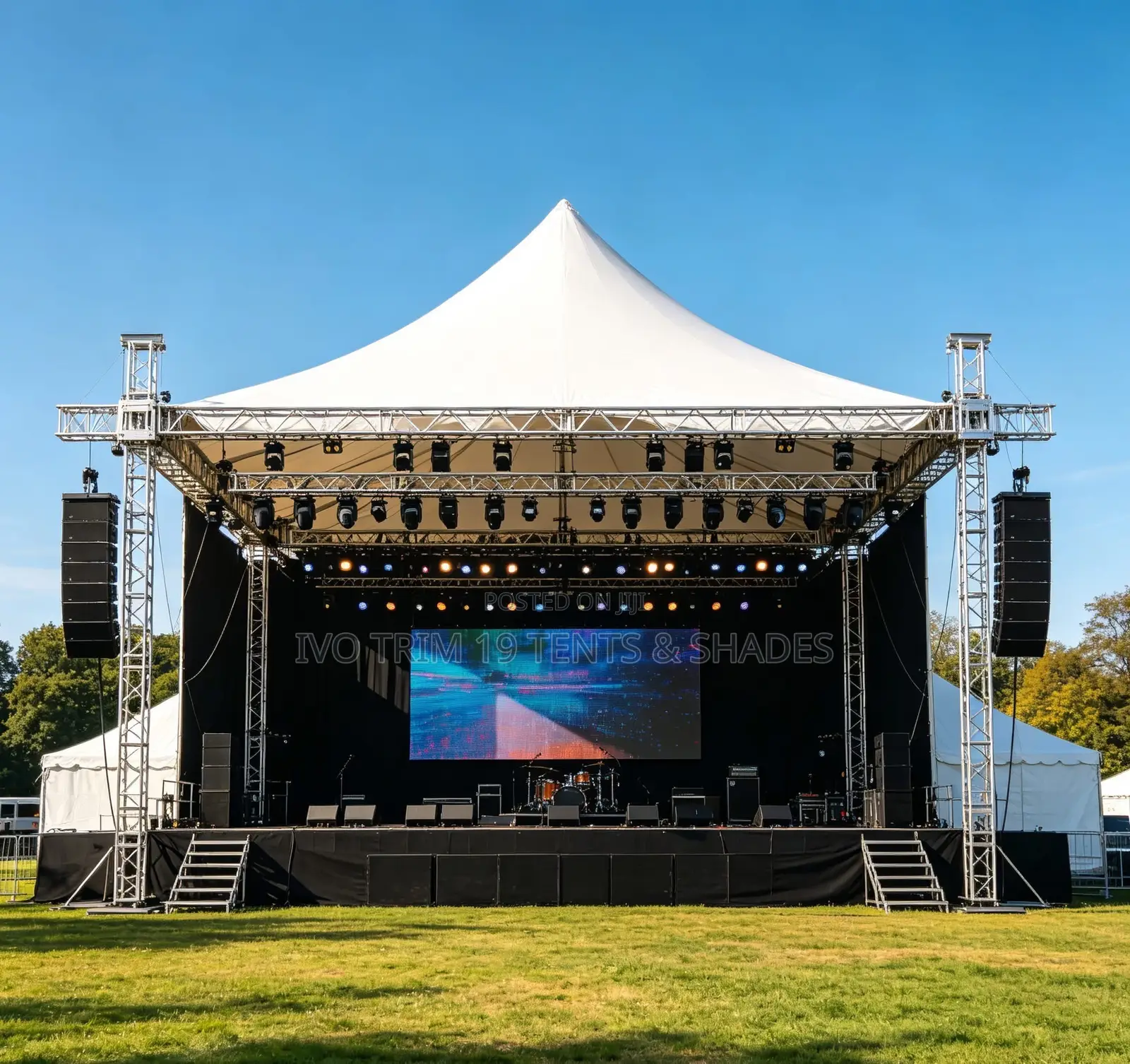 Heavy-Duty Metal Truss Performing Stage System
