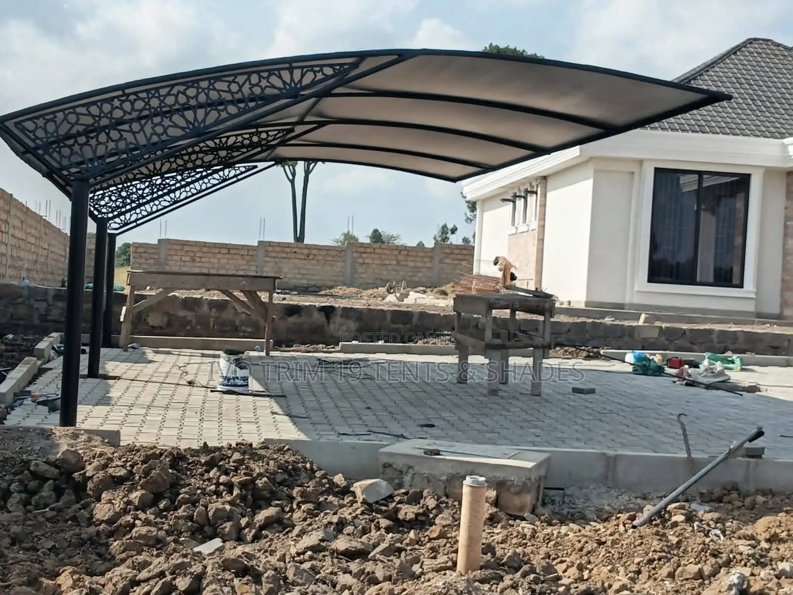 Modern Cantilevered Carport