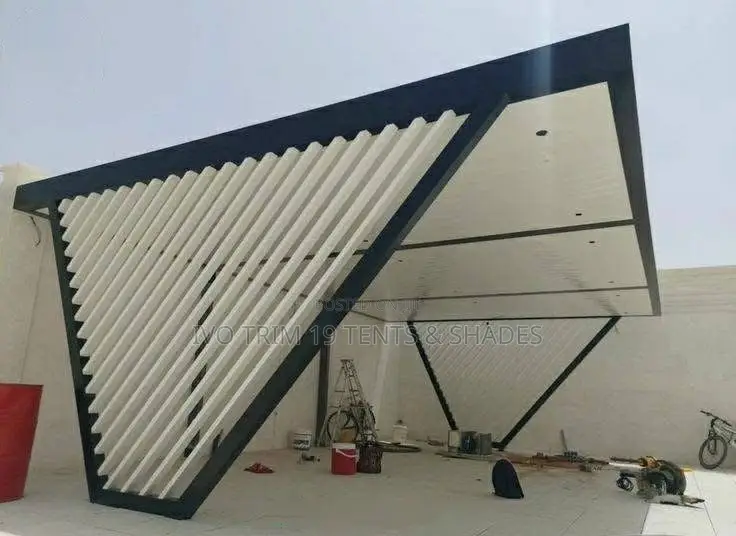 A Geometric Carport or Pergola