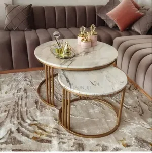 Lavish Gold Mable Plated Center Table