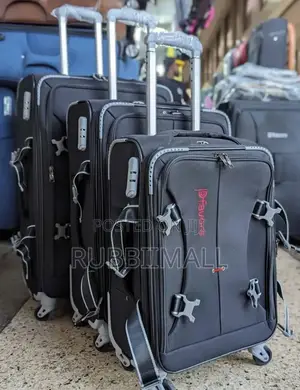 Dfavors Fabric Trolley Suitcase 3pc