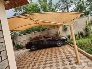 Decorative Curved Fabric Carport