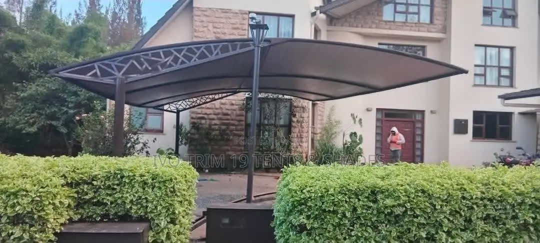 Ornate Free-Standing Parking Shade