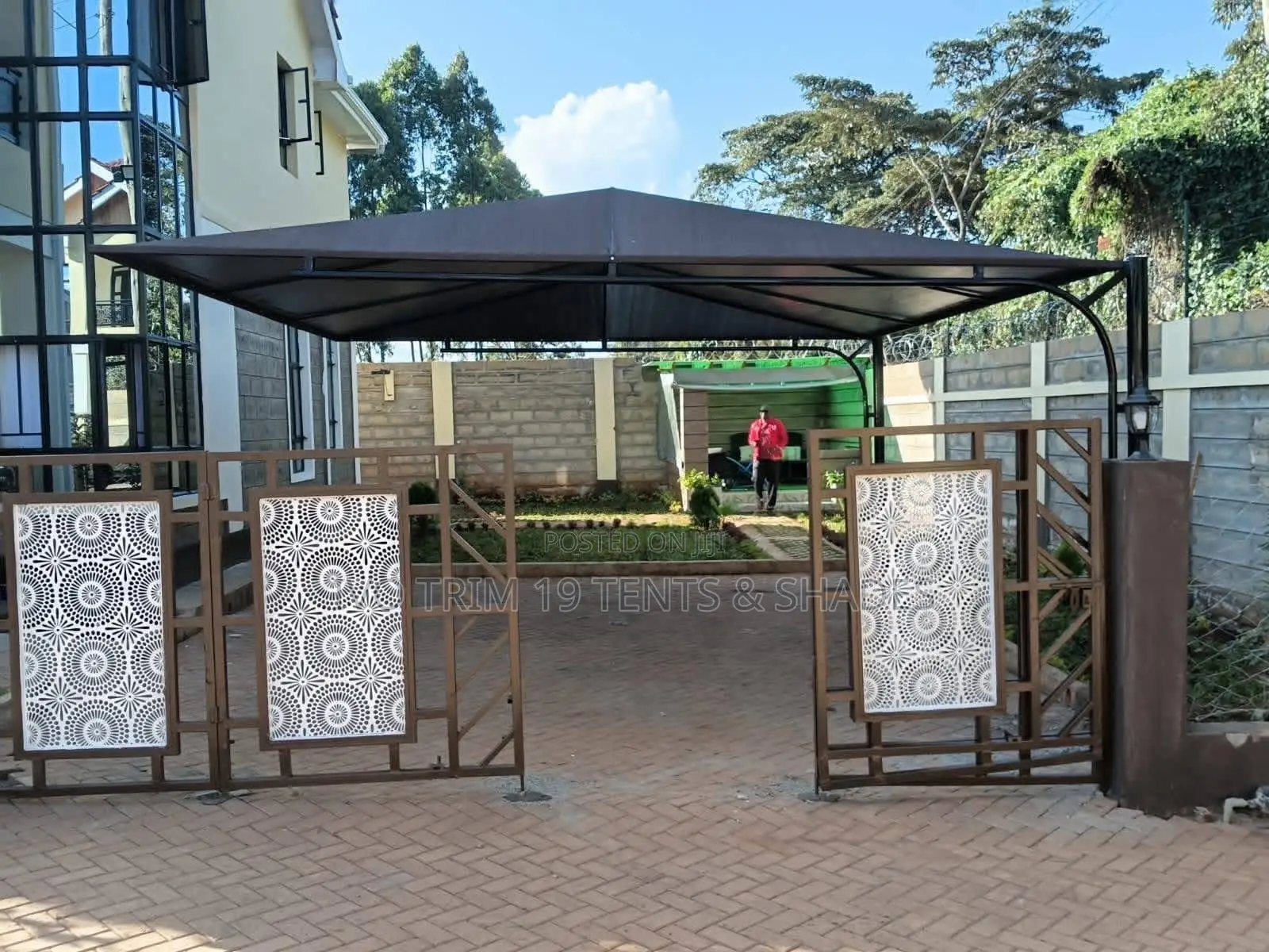 Decorative Cantilever Carport