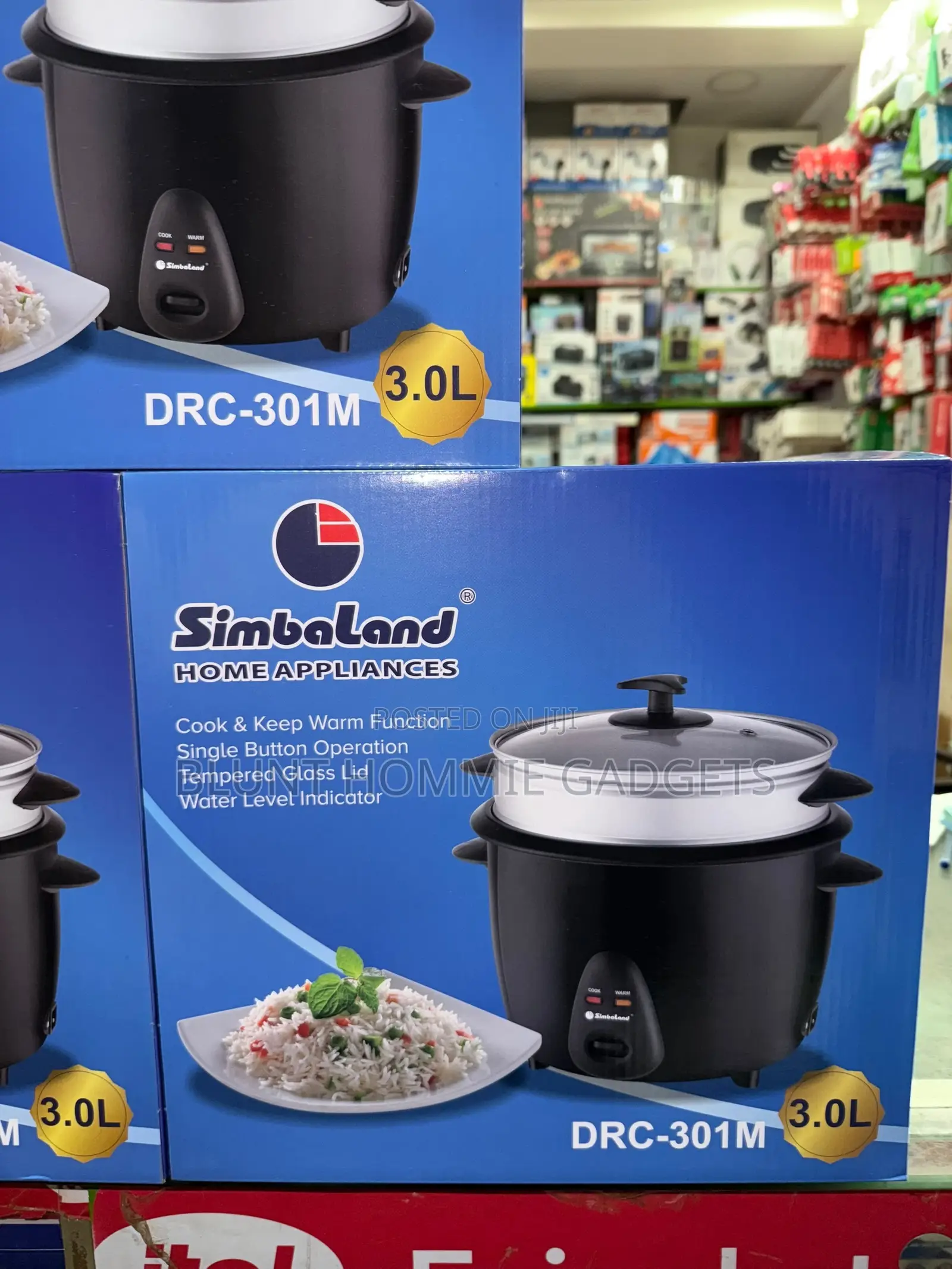 Simbaland 3.0-Litre Rice Cooker (Model DRC-301M).