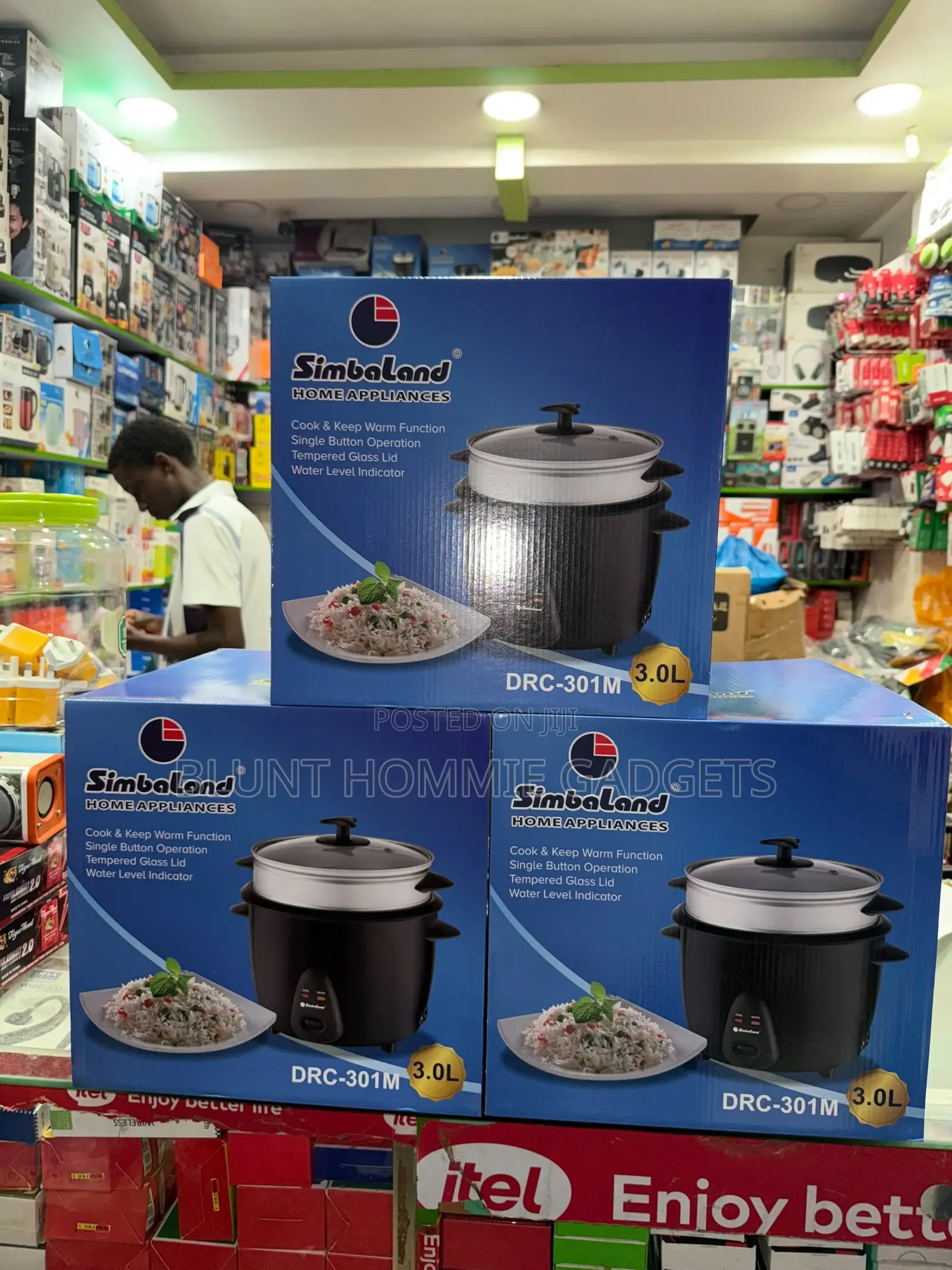 Simbaland 3.0-Litre Rice Cooker (Model DRC-301M).